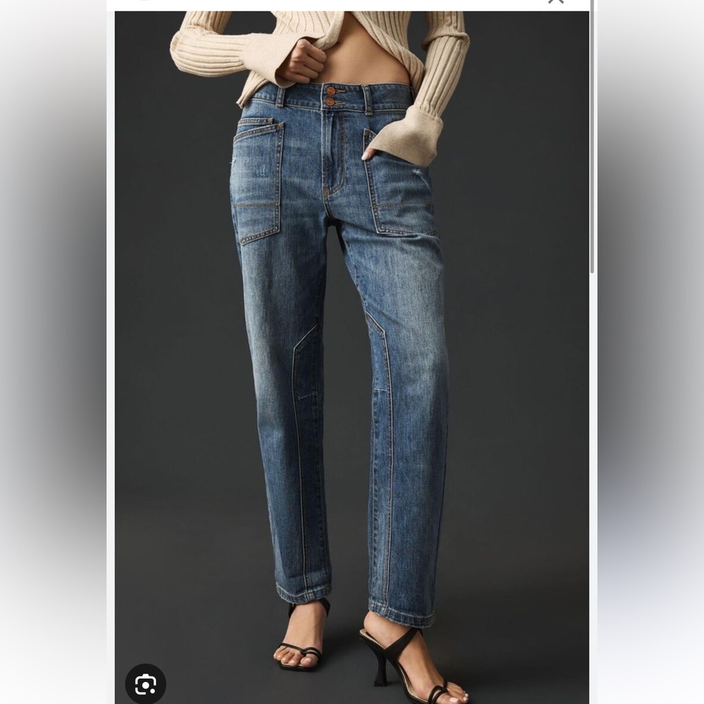 The Wanderer Mid Rise Relaxed Jeans by Pilcro